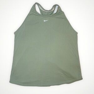 Nike Womens XL Sage Green Racerback Tank Top Shirt Gym Training CrossFit Comfort